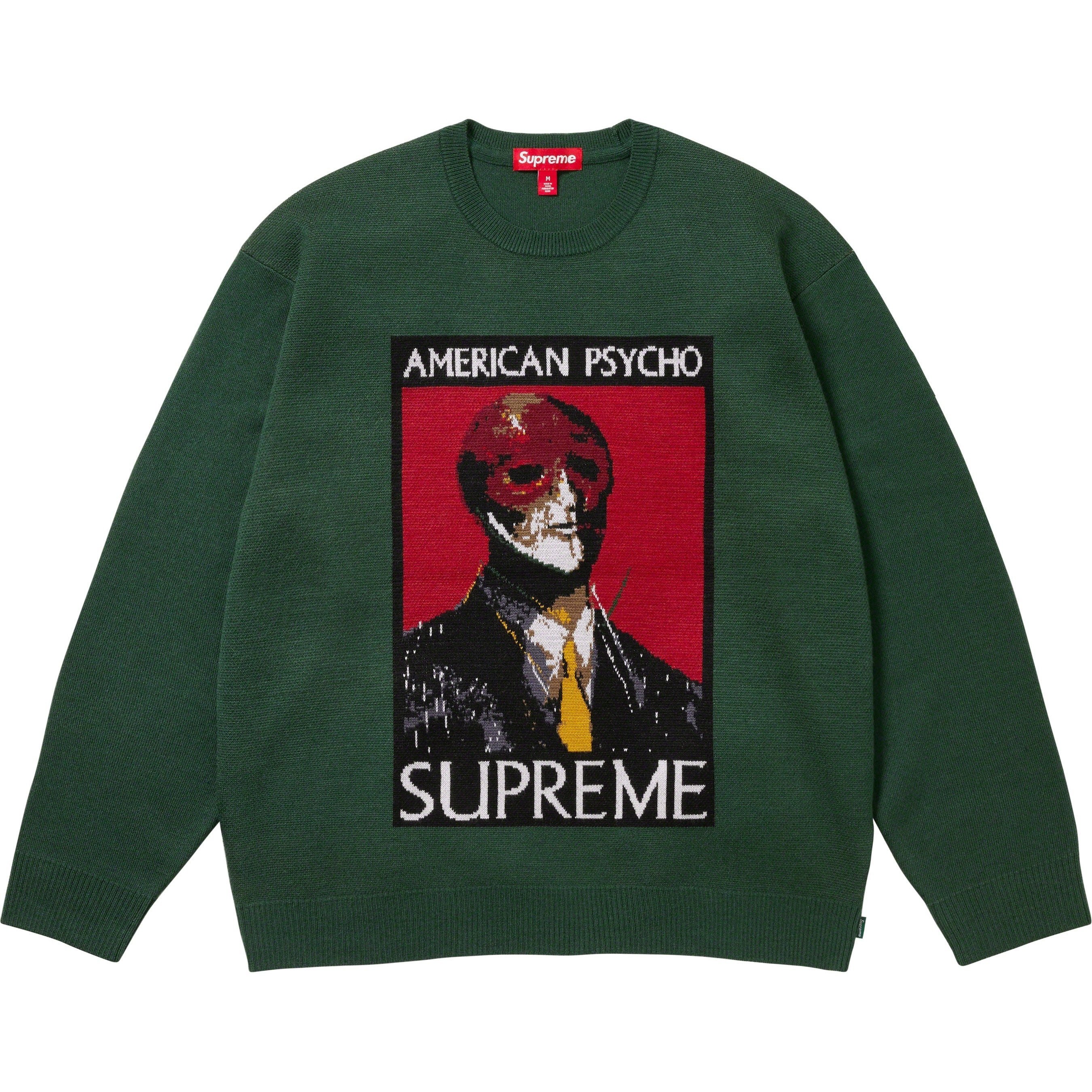 Supreme American Psycho Sweater (FW23) - Green - $178