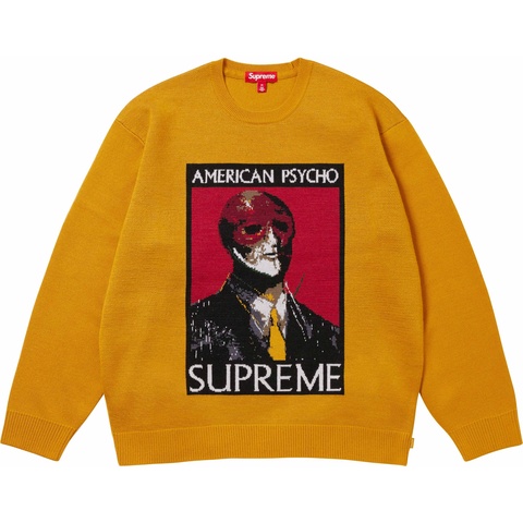 Supreme American Psycho Sweater - Yellow