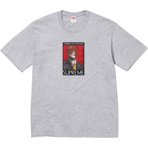 Supreme American Psycho Tee - Heather Grey
