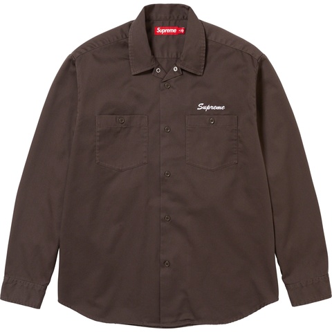 Supreme American Psycho Work Shirt - Brown