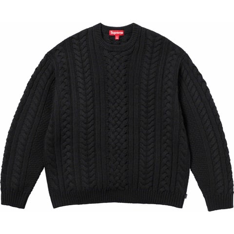 Appliqué Cable Knit Sweater - SupremeCommunity