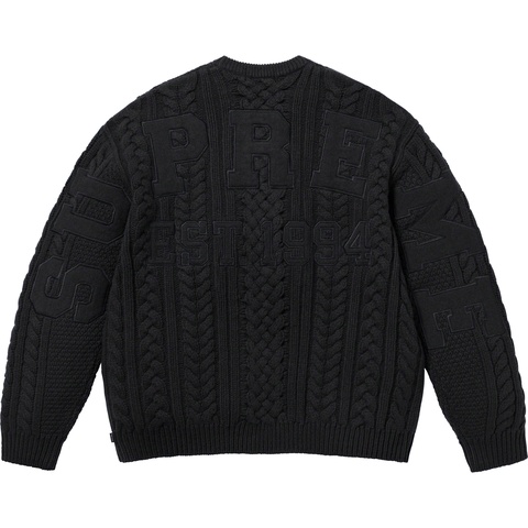 Appliqué Cable Knit Sweater - fall/winter 2023 - Supreme