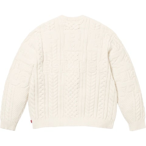 トップス Supreme AppliqueCableKnit Sweater\
