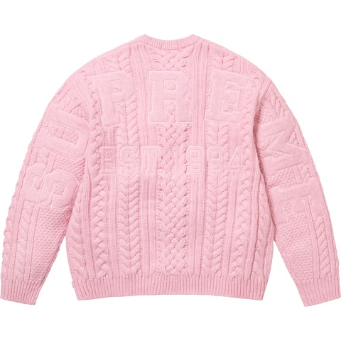 Appliqué Cable Knit Sweater - fall/winter 2023 - Supreme
