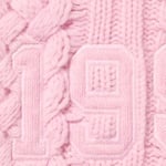Supreme Appliqué Cable Knit Sweater (FW23) - Pink