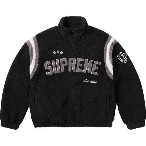Supreme Arc Half Zip Fleece Pullover - Black