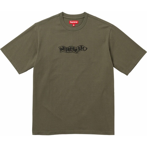 Supreme Banner S/S Top - Olive