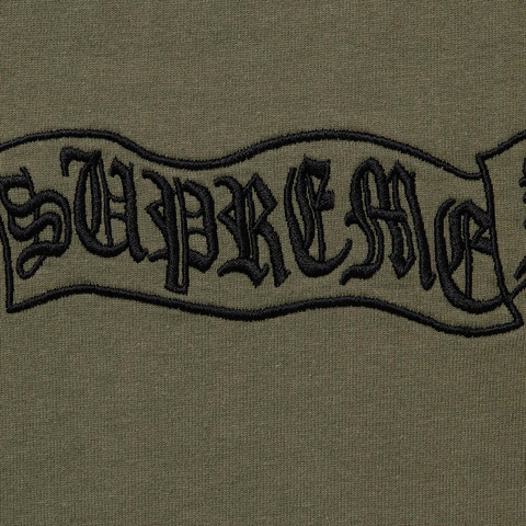 Supreme Banner S/S Top - Olive