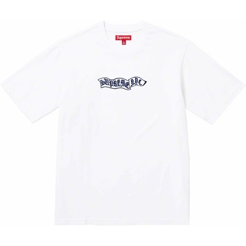 Supreme Banner S/S Top - White
