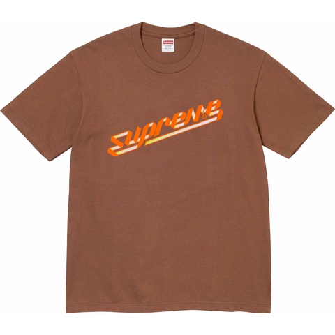 Supreme Banner Tee - Brown