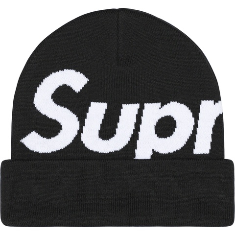 Supreme Big Logo Beanie - Black