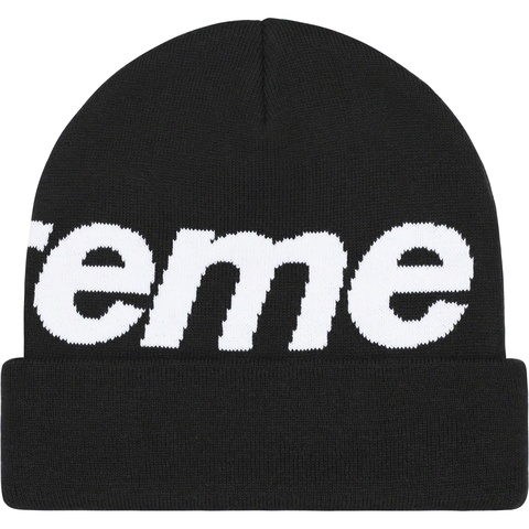 Supreme Big Logo Beanie - Black