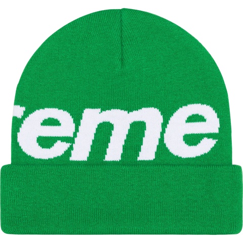 Supreme Big Logo Beanie - Green