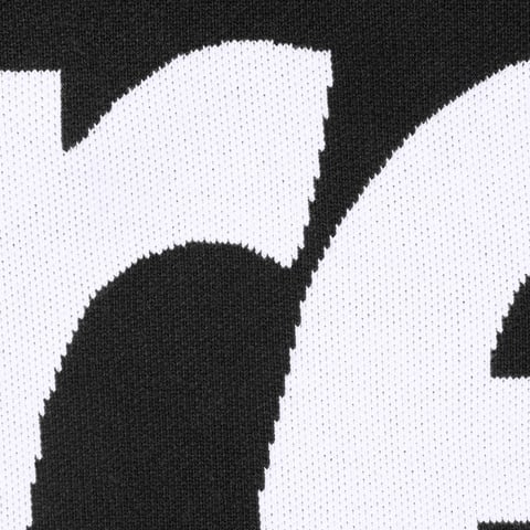 Supreme Big Logo Jacquard Hooded Sweatshirt - Black