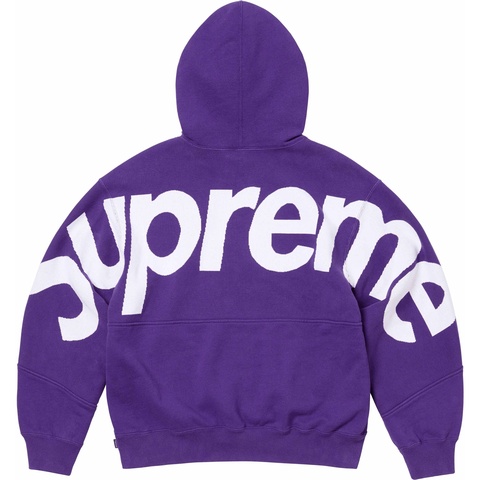 Big Logo Jacquard Hooded Sweatshirt - Supreme