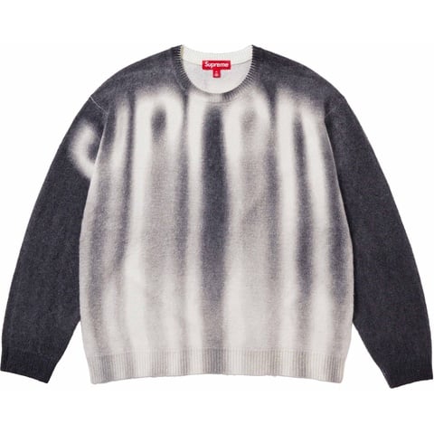 Supreme Blurred Logo Sweater - Black