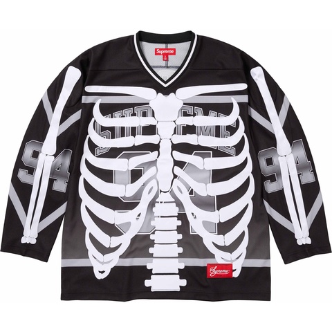 Supreme Bones Hockey Jersey - Black
