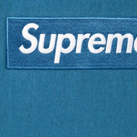 Supreme Box Logo Hooded Sweatshirt - Blue