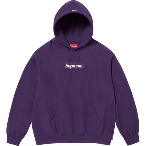 Supreme Box Logo Hooded Sweatshirt - Dark Purple