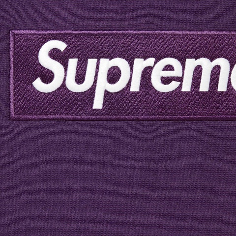 Supreme Box Logo Hooded Sweatshirt - Dark Purple