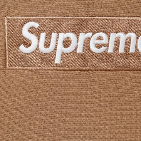 Supreme Box Logo Hooded Sweatshirt - Dark Sand