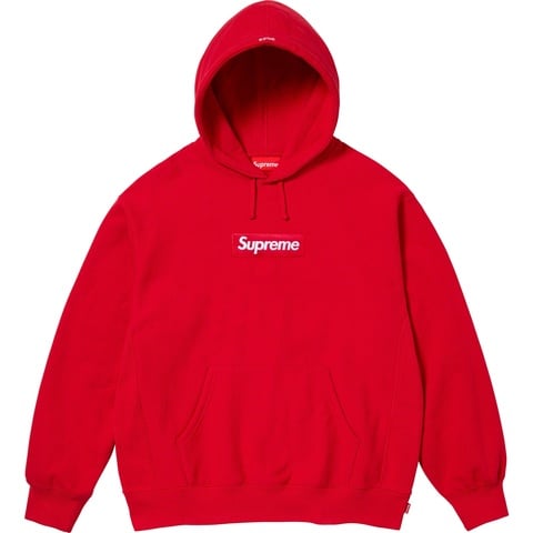 Supreme Box Logo Hooded Sweatshirt - Red