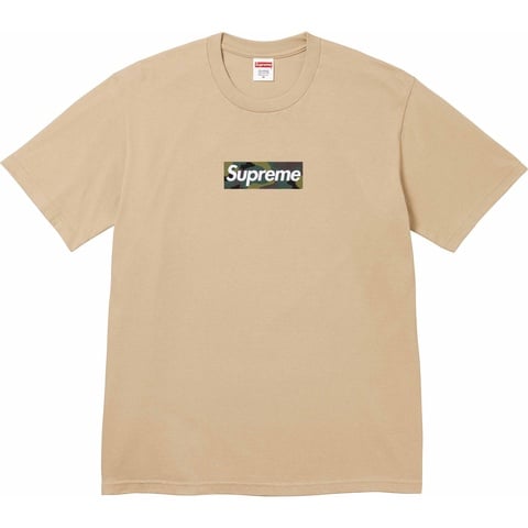 Supreme Box Logo Tee - Khaki