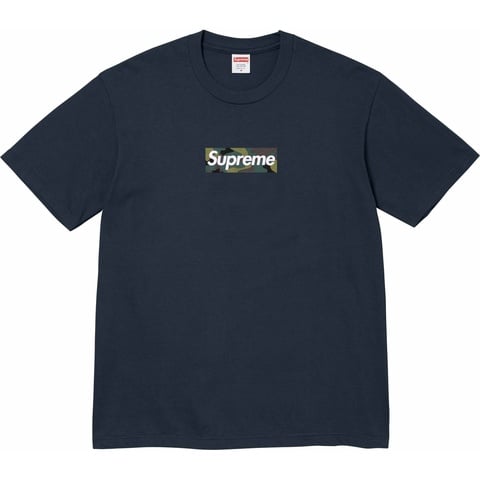 Supreme Box Logo Tee - Navy