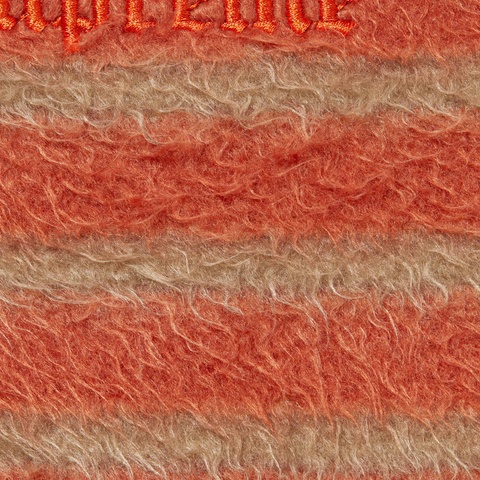 Supreme Brushed Zip Up Hooded Sweatshirt - Orange
