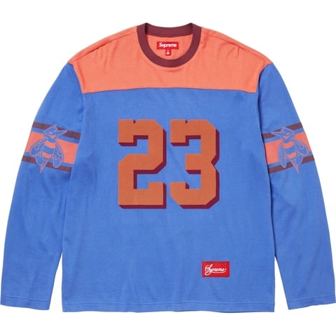 Supreme Bumblebee L/S Football Top - Light Royal
