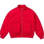 Supreme Cargo Pocket Zip Up Sweatshirt (FW23) - Red