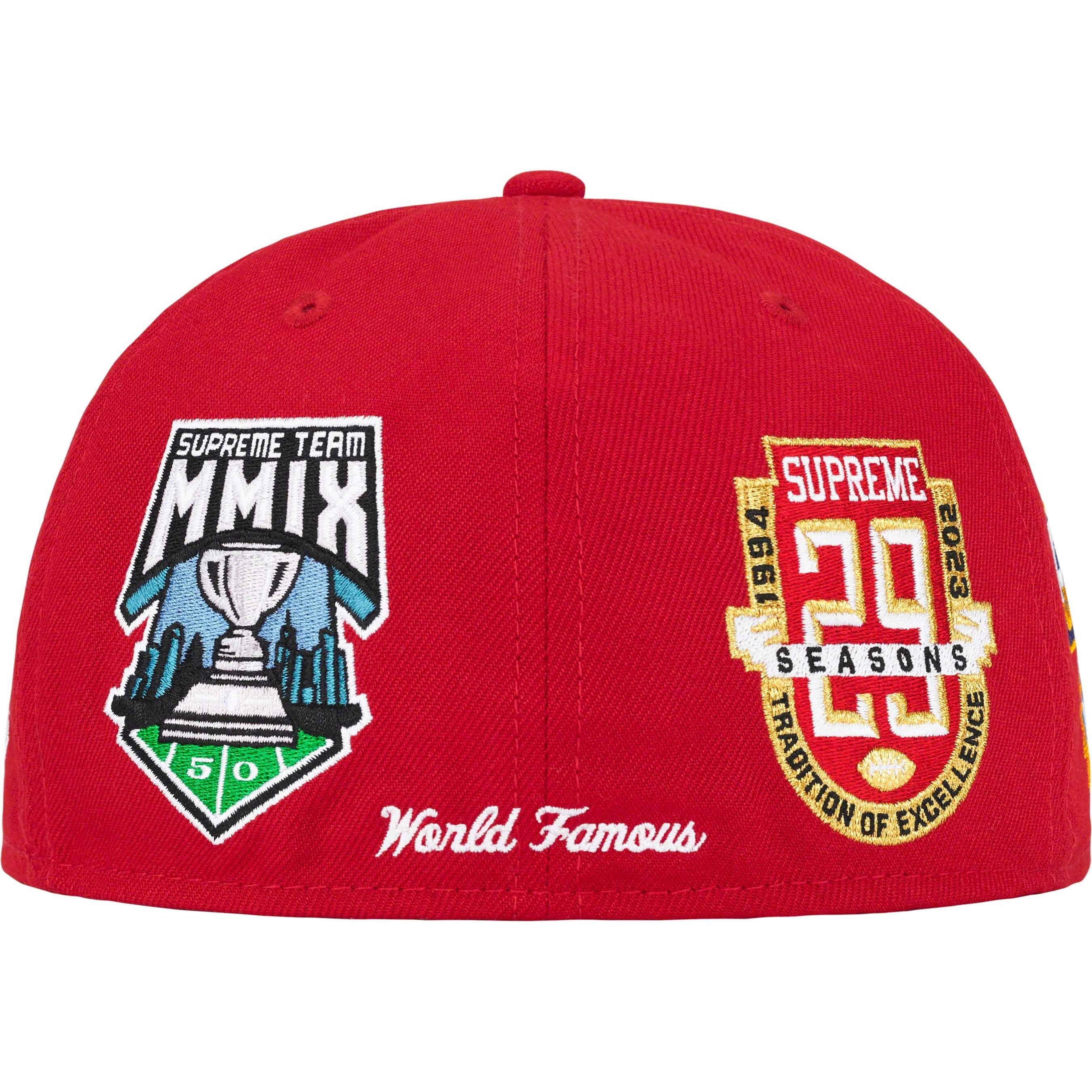 Supreme Championships Box Logo New Era (FW23) - Red - $54