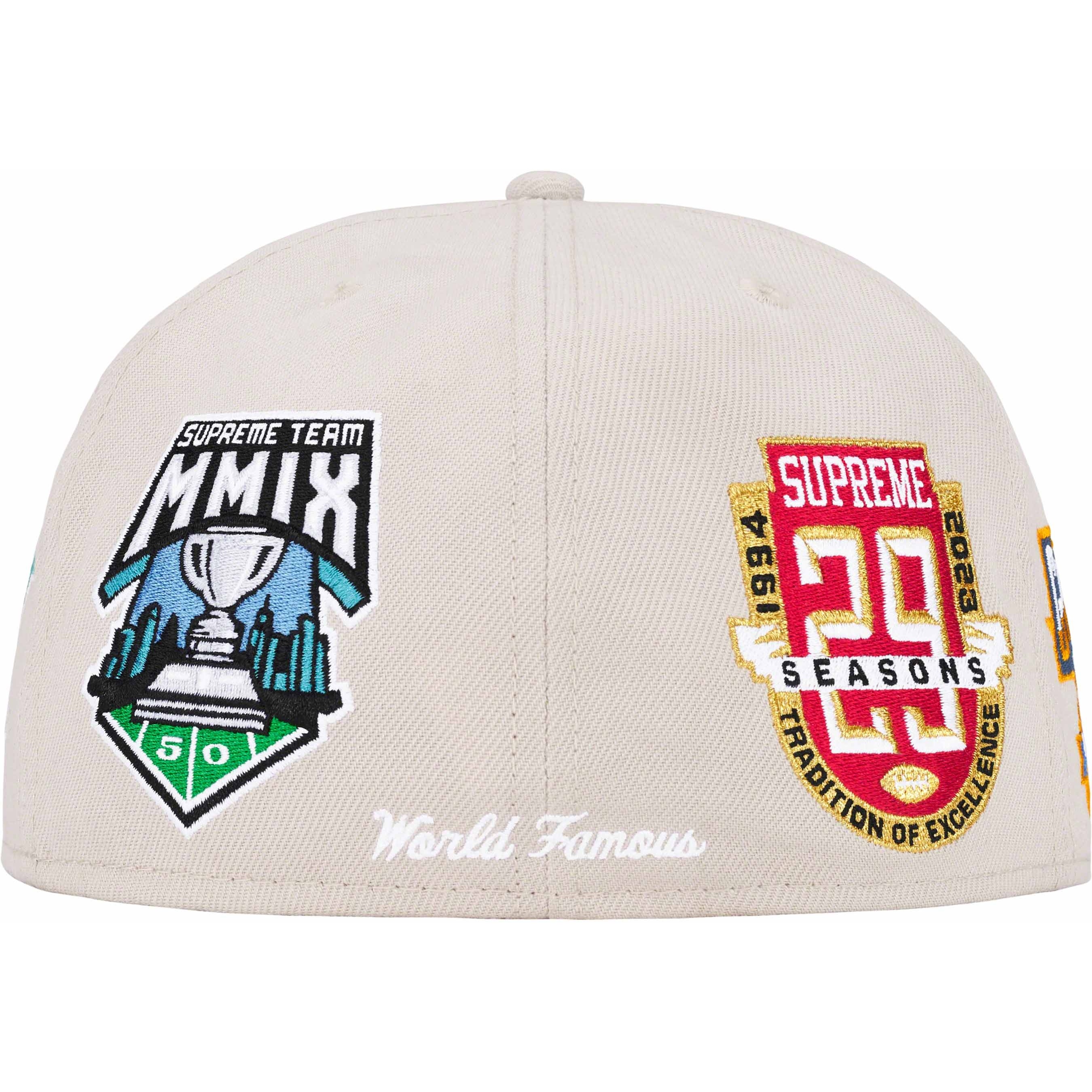 Supreme Championships Box Logo New Era (FW23) - Stone - $54