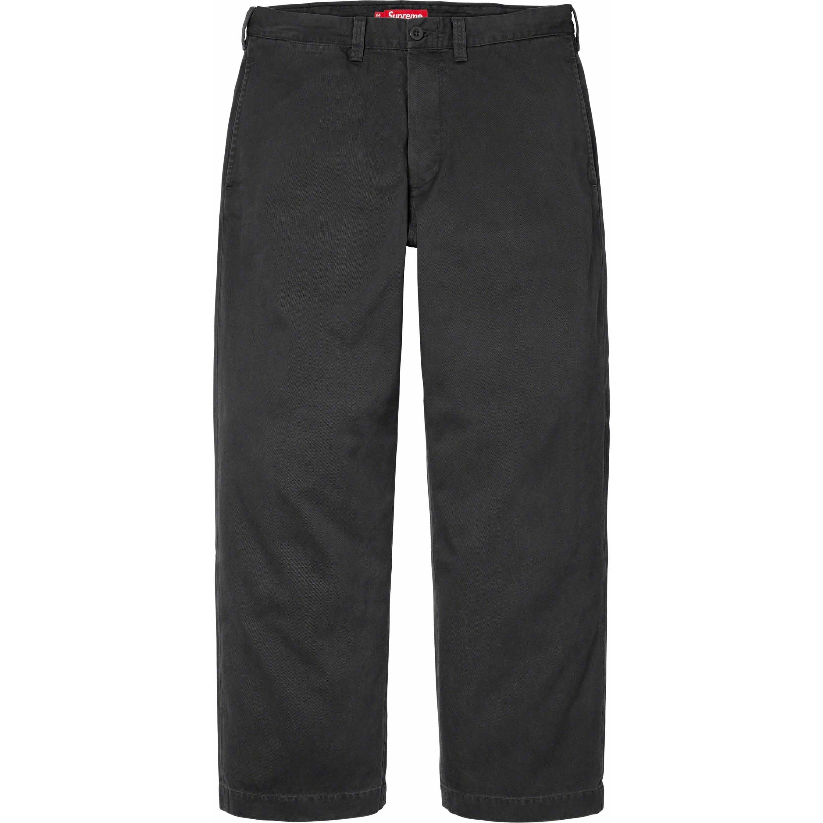 Supreme Chino Pant (FW23) - Black - $148