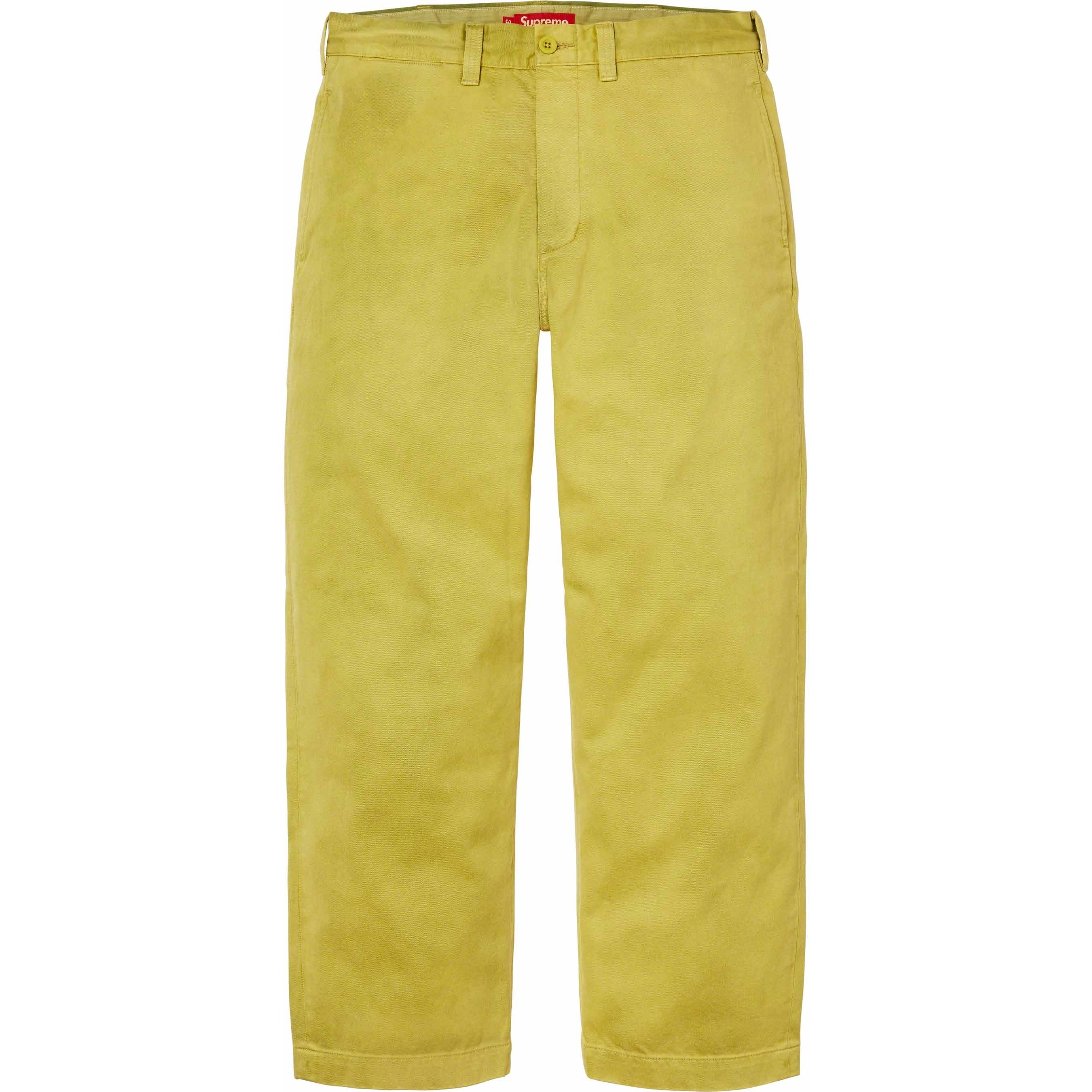 Supreme Chino Pant (FW23) - Washed Green - $148