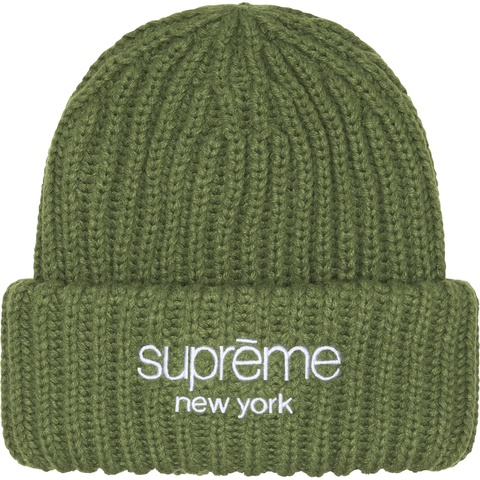 Classic Logo Chunky Ribbed Beanie - Supreme