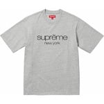 Supreme Classic Logo S S Top (FW23) - Heather Grey