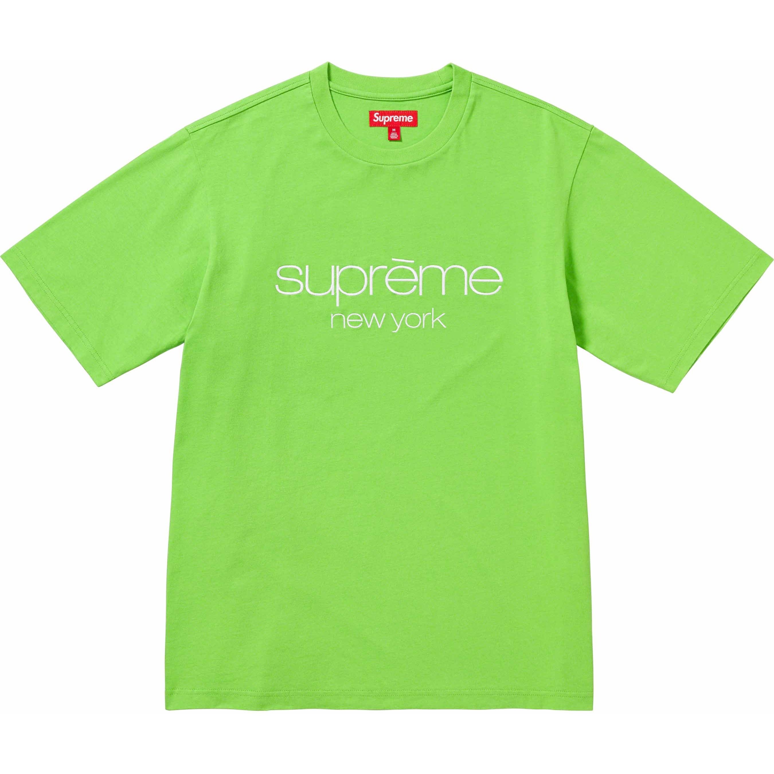 Supreme Classic Logo S S Top (FW23) - Lime - $68