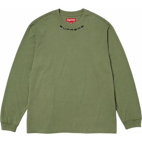 Collar Logo L/S Top - fall/winter 2023 - Supreme