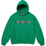 Supreme Collegiate Patchwork Leather Hooded Sweatshirt (FW23) - Green