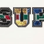 Supreme Collegiate Patchwork Leather Hooded Sweatshirt (FW23) - White