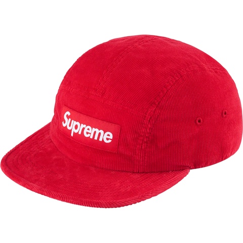 Supreme Corduroy Camp Cap - Red