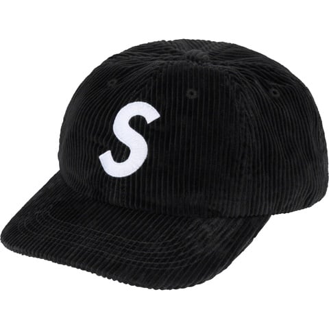 Supreme Corduroy S Logo 6-Panel - Black