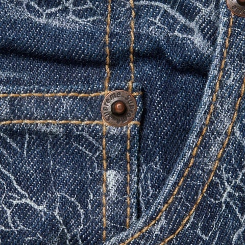 Supreme Crackle Regular Jean - Blue