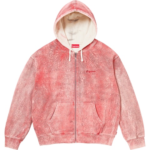 Crackle Zip Up Hooded Sweatshirt - Supreme