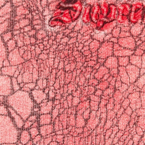 Supreme Crackle Zip Up Hooded Sweatshirt - Red