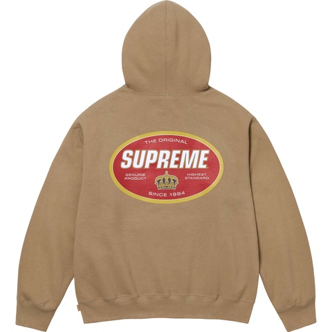 Supreme Crown Hooded Sweatshirt - Dark Sand