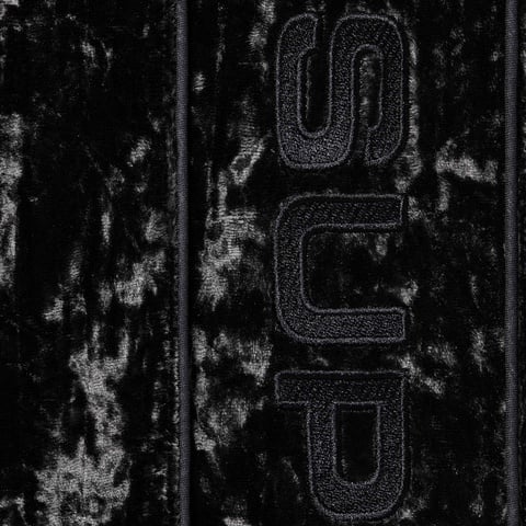 Supreme Crushed Velvet Track Jacket - Black