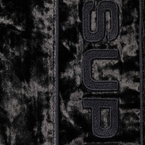 Supreme Crushed Velvet Track Pant - Black