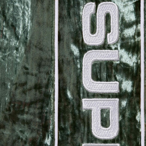 Supreme Crushed Velvet Track Pant - Olive